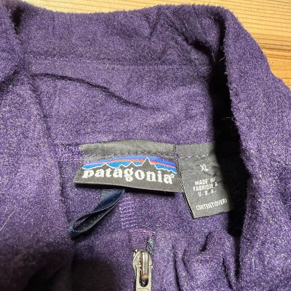 Vintage 90s Patagonia Full Zip Mock Neck Fleece Gorpcore Jacket USA Women's - XL - Picture 6 of 11